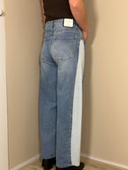 Balloon jeans met lichte zijstrook