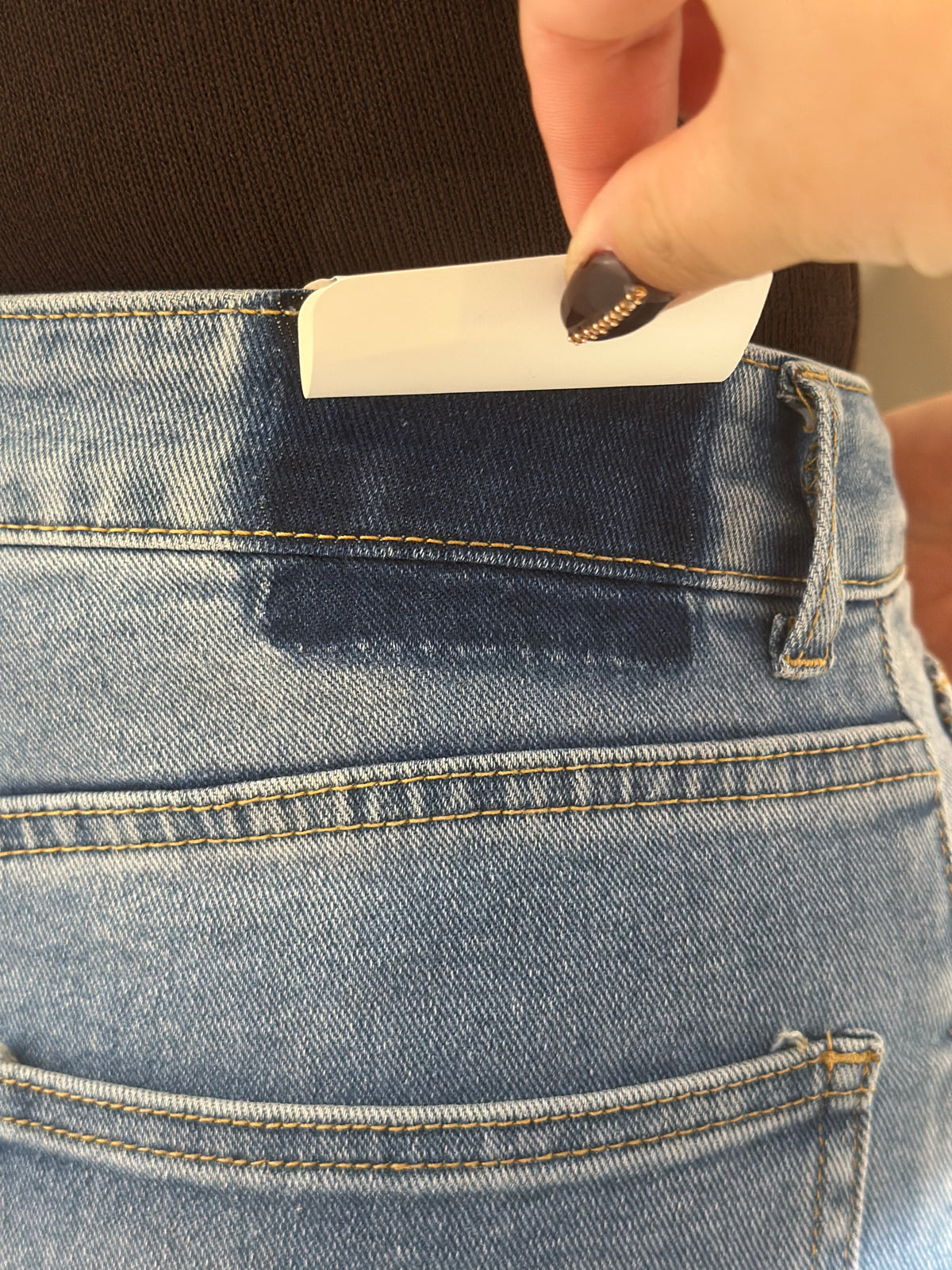 Balloon jeans met lichte zijstrook