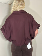Bordeaux oversized blouse