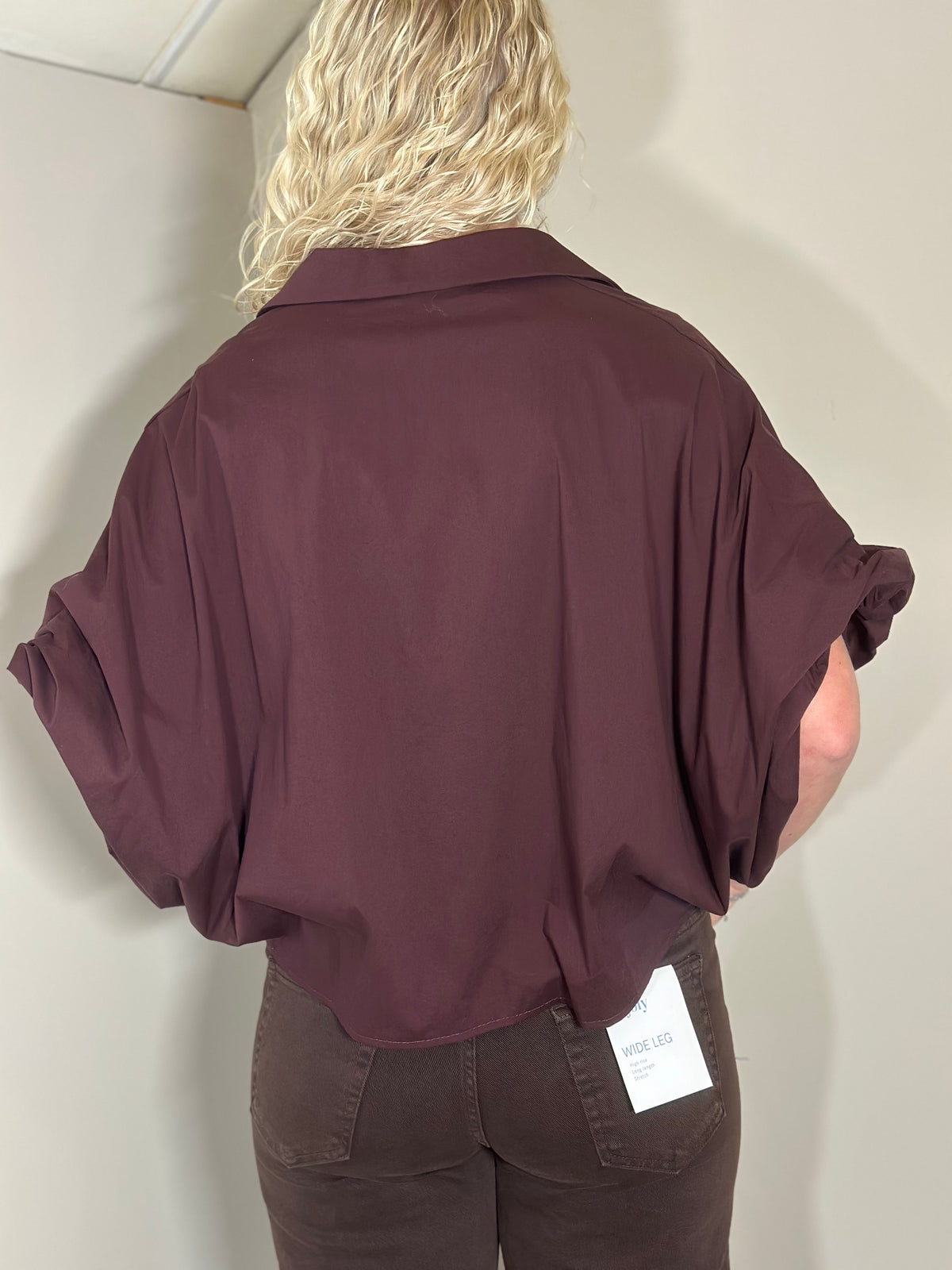 Bordeaux oversized blouse