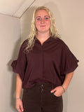 Bordeaux oversized blouse