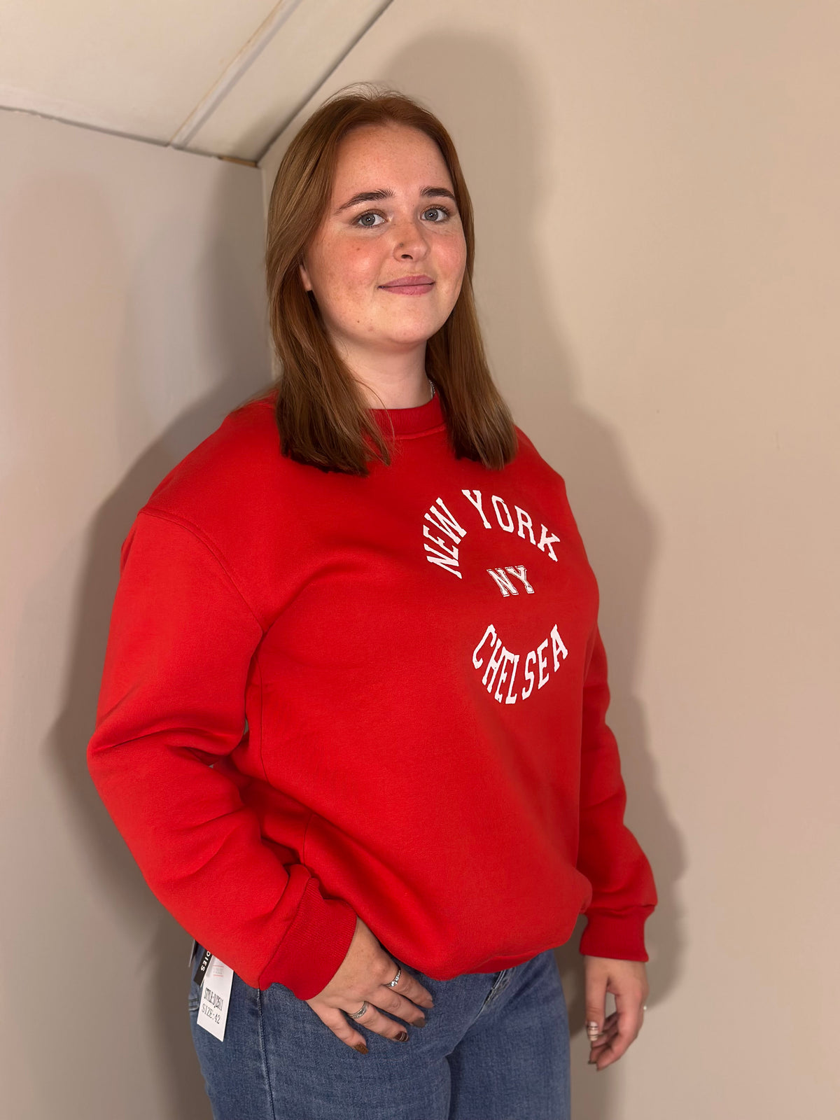 Rode oversized sweater New York