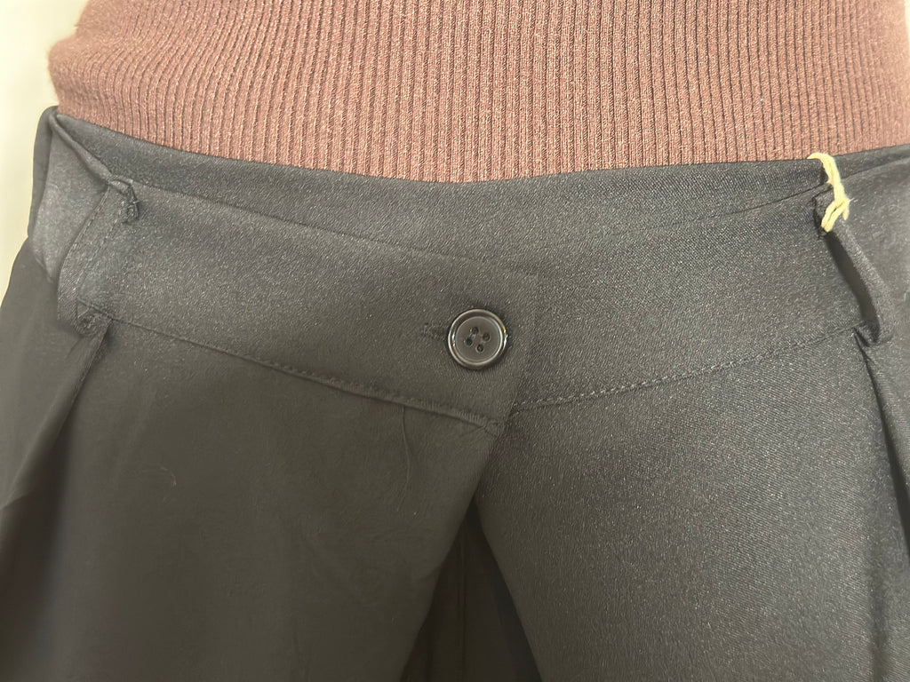 Zwarte ballonbroek met plooien