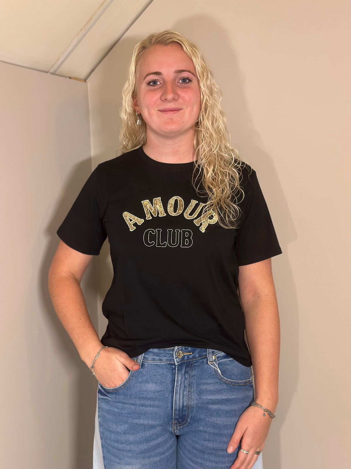Zwart T-shirt Amour Club