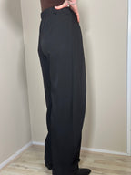 Zwarte ballonbroek met plooien