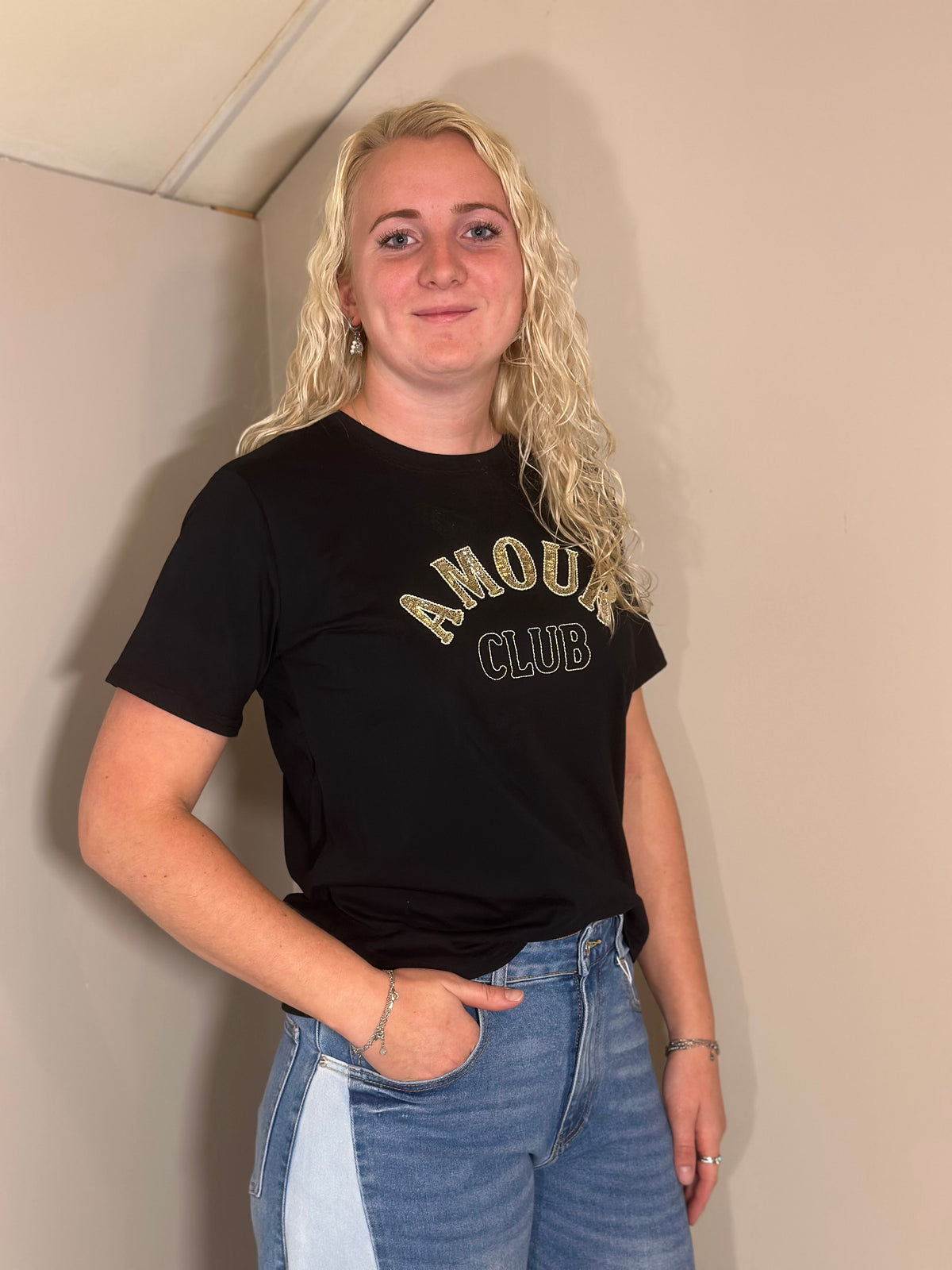 Zwart T-shirt Amour Club